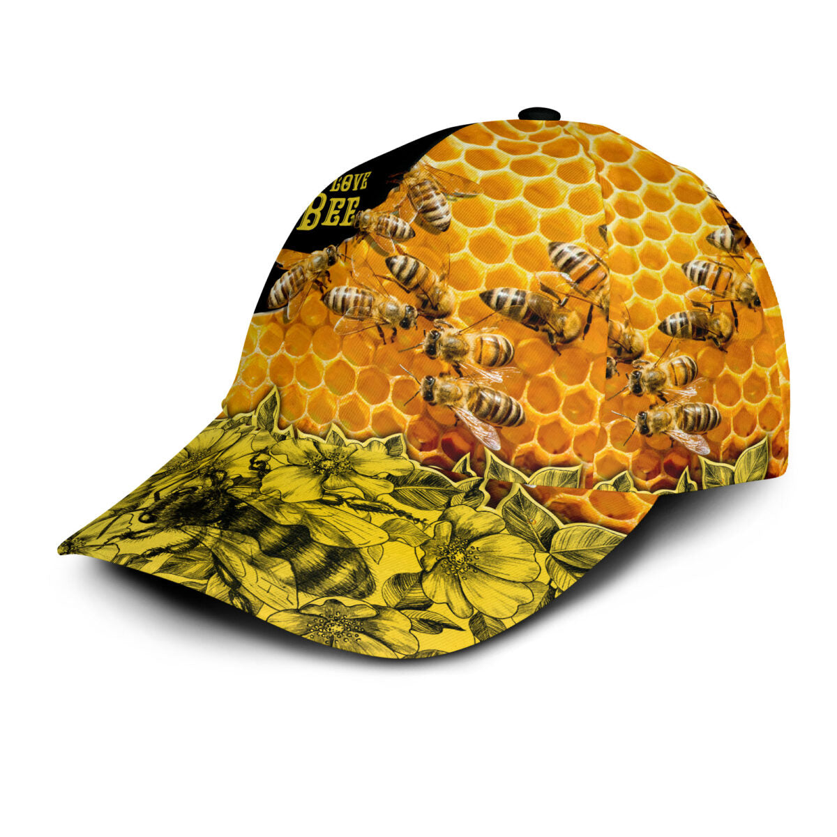 قبعة كلاسيكية تحمل شعار Love Bee