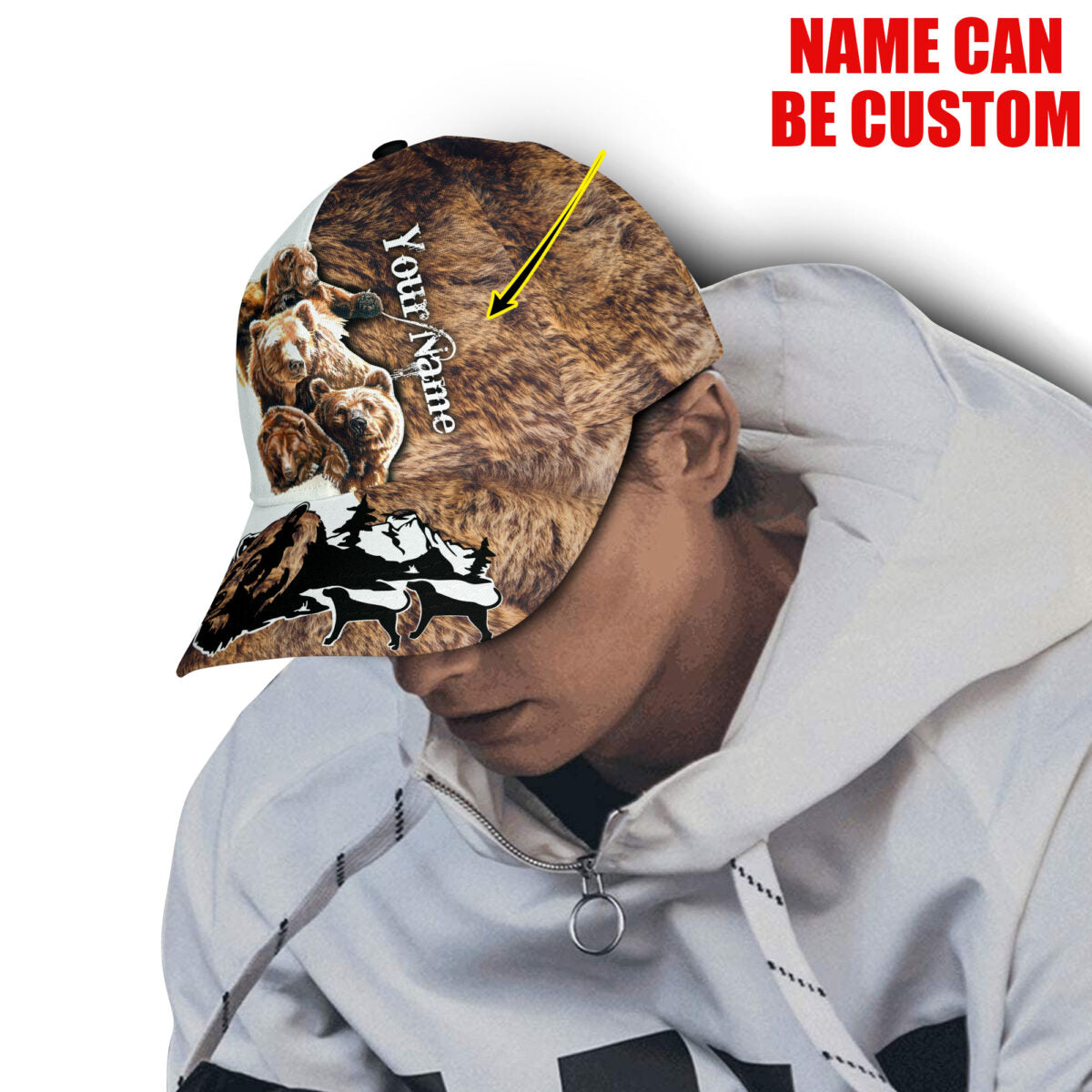 Personalize Love Bear Classic Cap