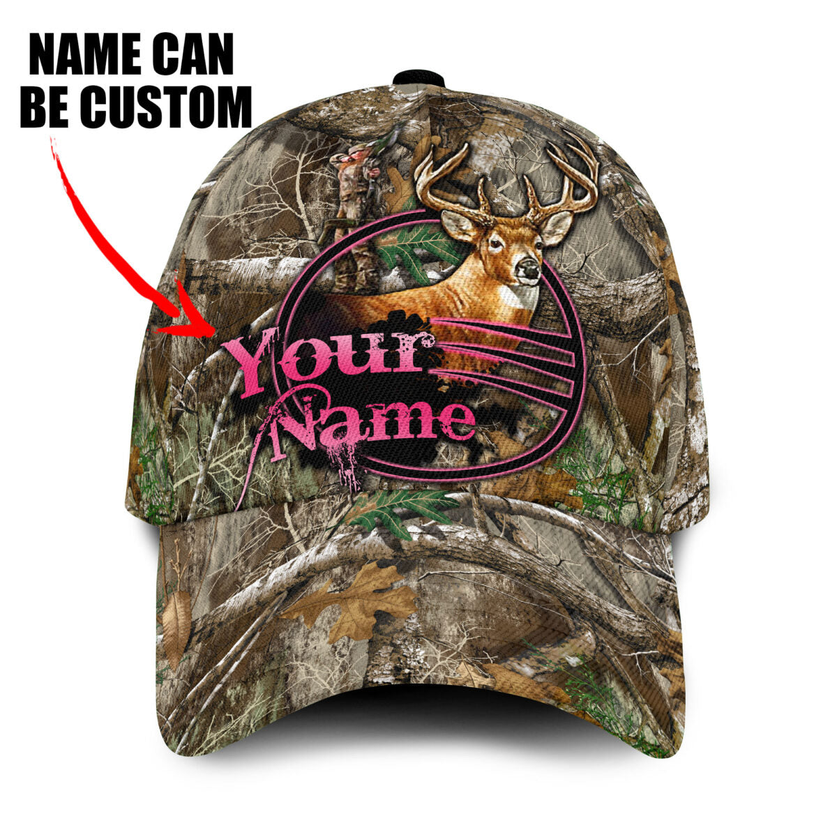 Personalized Your Name Deer Hunting Country Girl Classic Cap