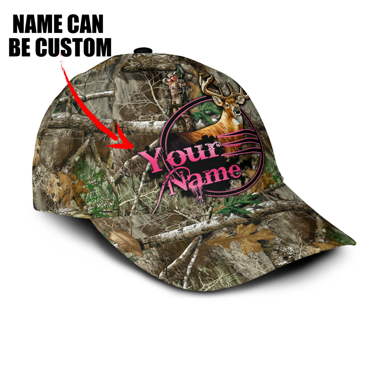 Personalized Your Name Deer Hunting Country Girl Classic Cap