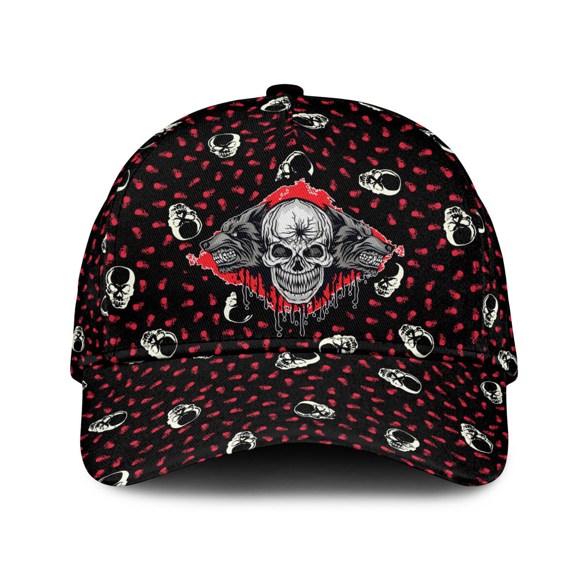 Love Skull And Wolf Classic Cap