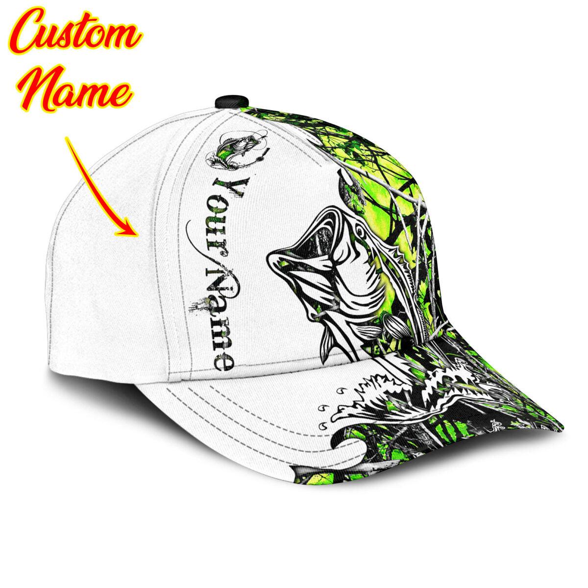 Personalized Your Name Love Fishing Classic Cap