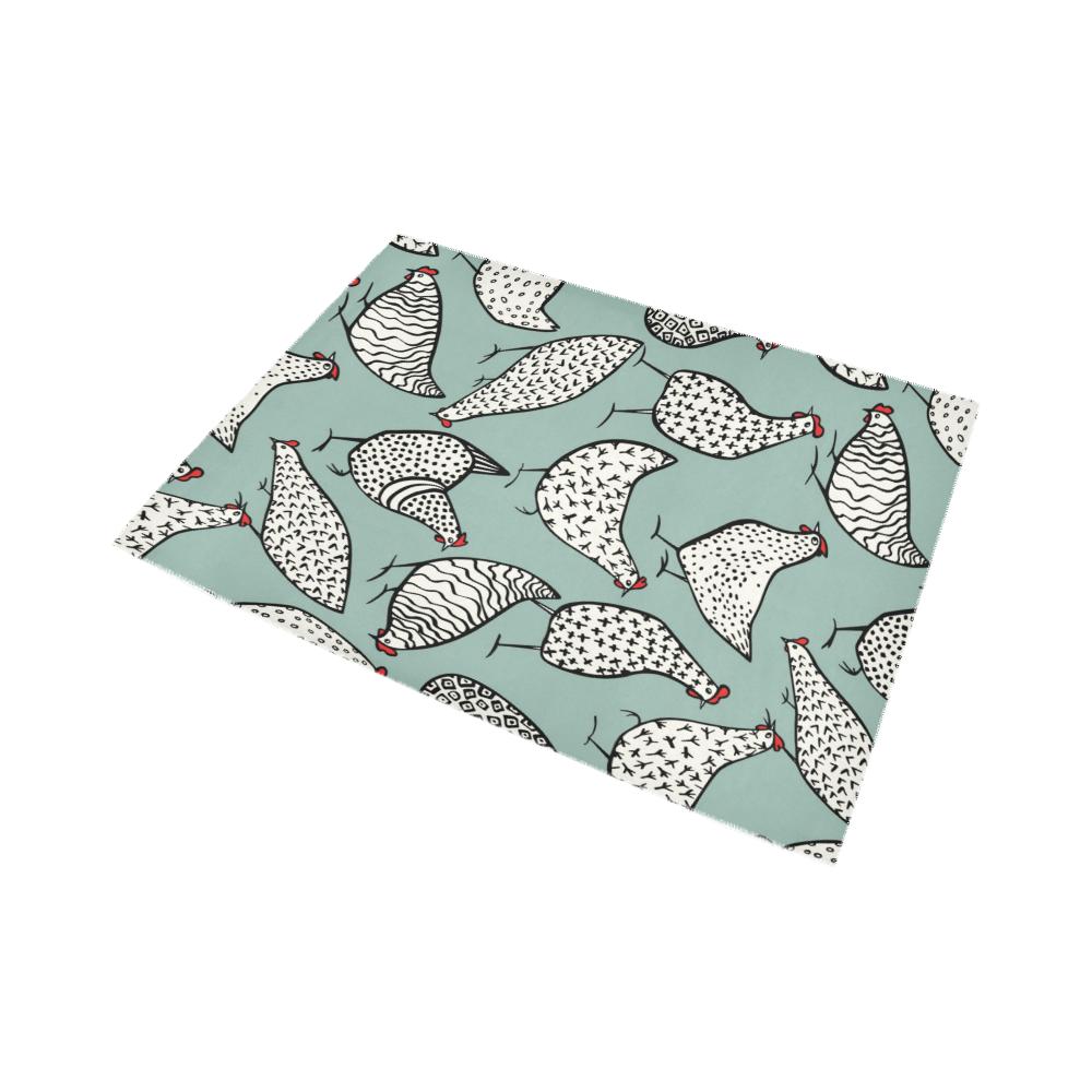 Chicken Hen Area Rug