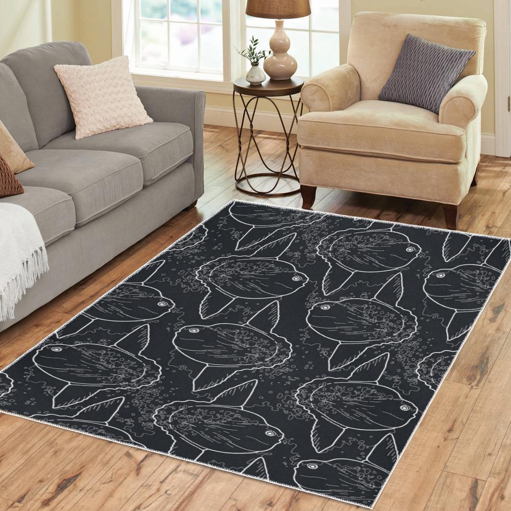 Ocean sunfish Area Rug