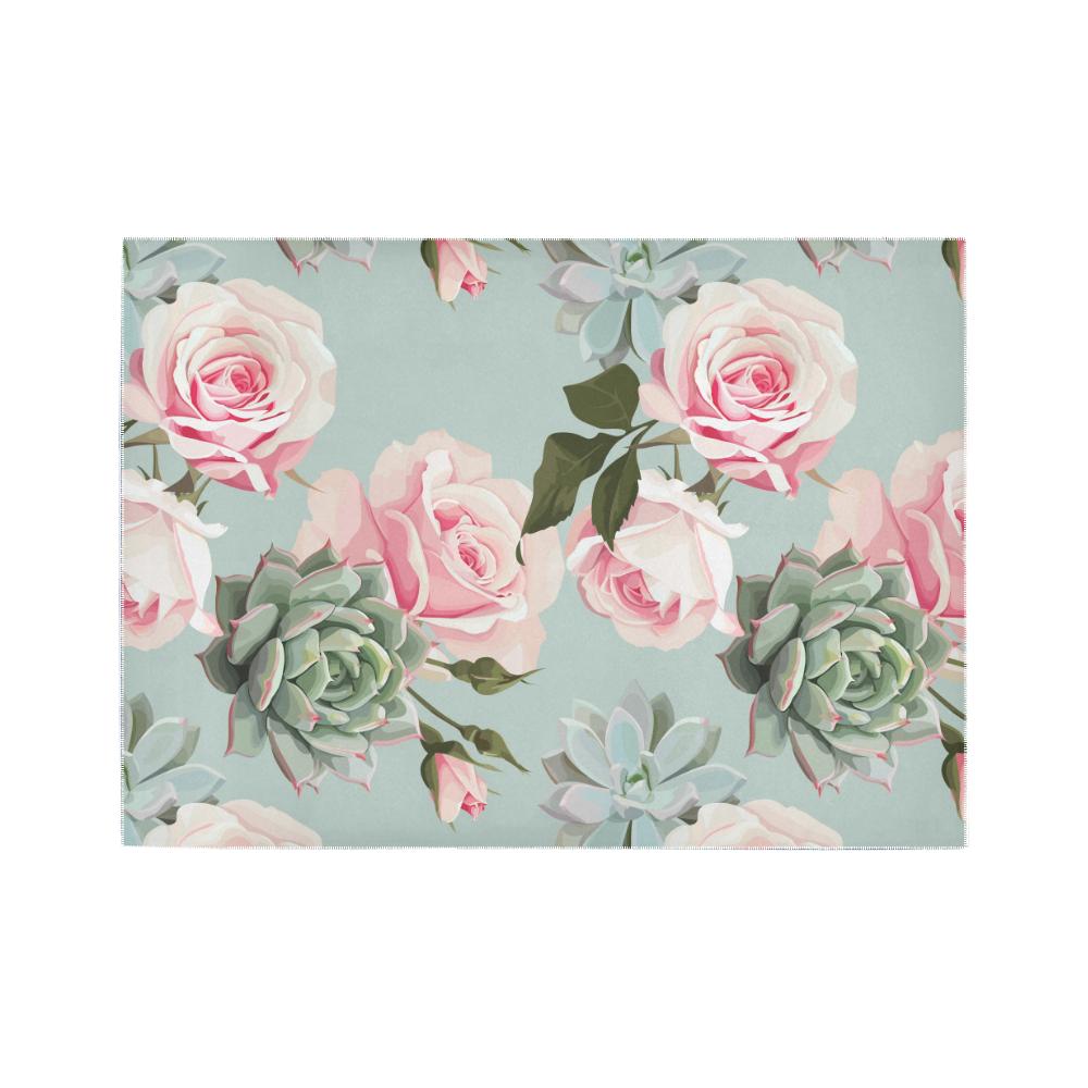 Succulent Rose Area Rug