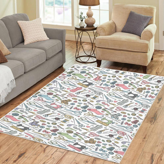 Sewing Pattern Area Rug