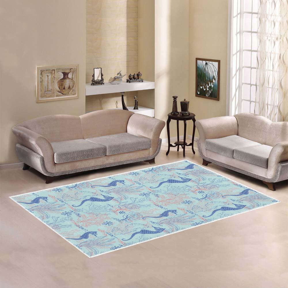 Seahorse Area Rug