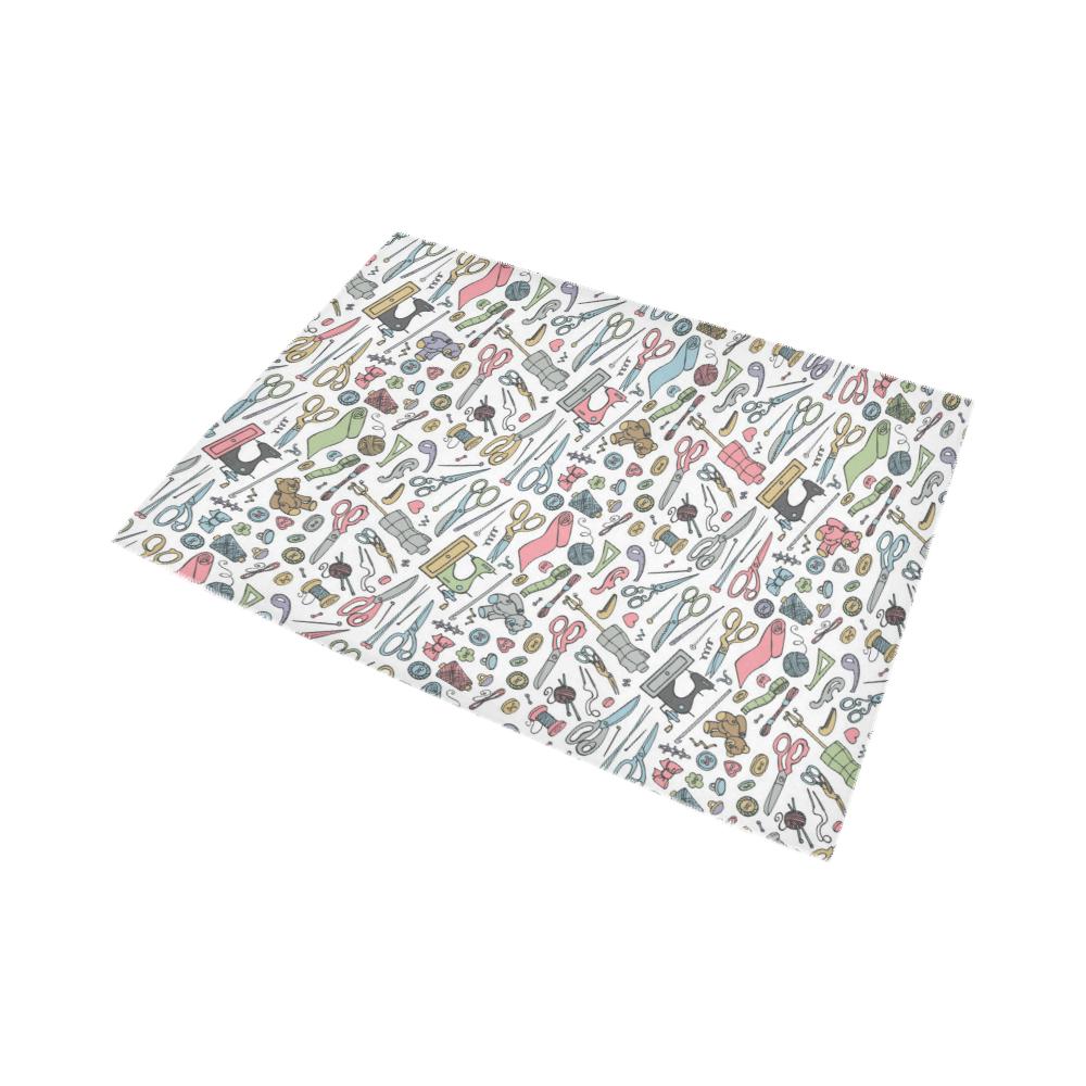 Sewing Pattern Area Rug