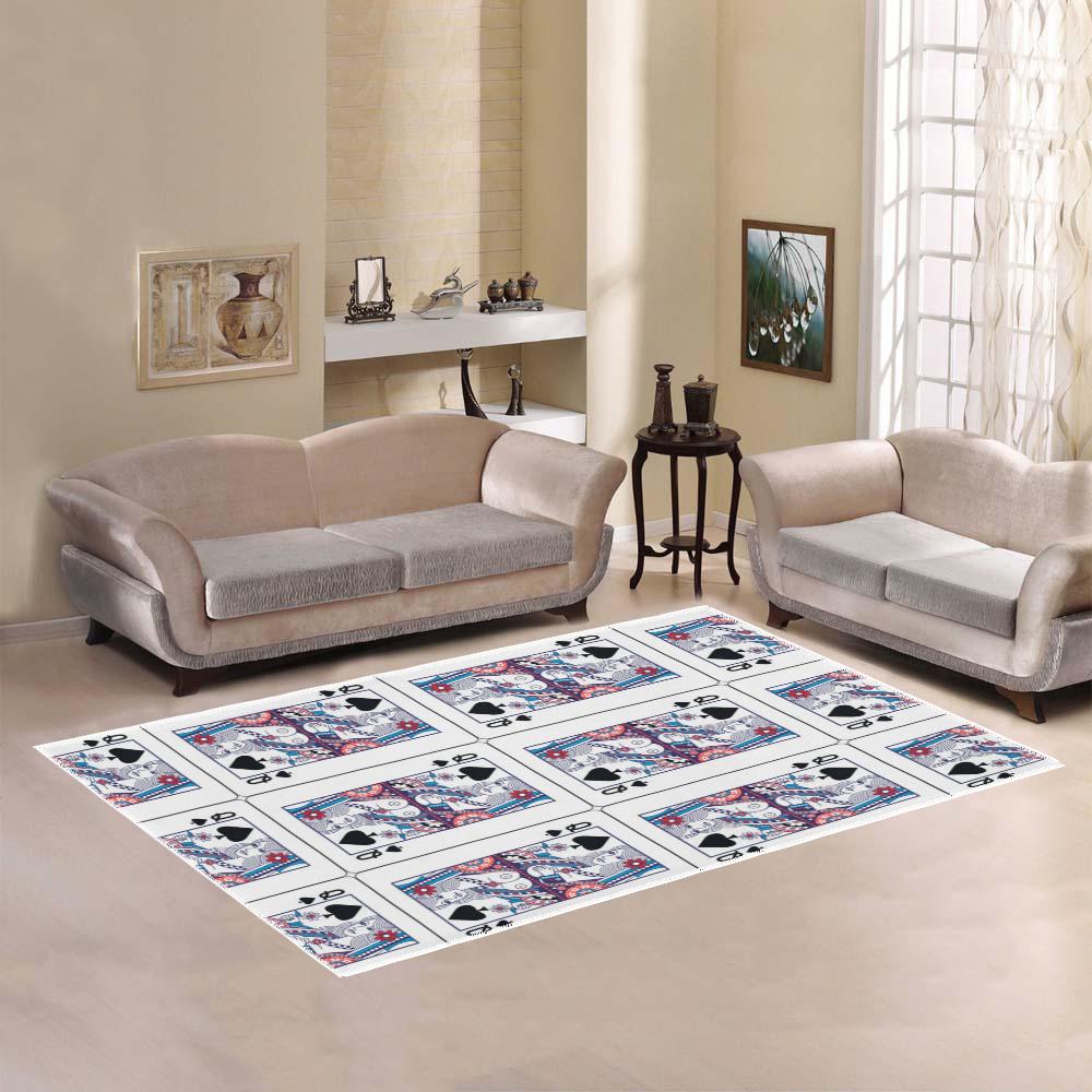 Queen Playing Card Area Rug