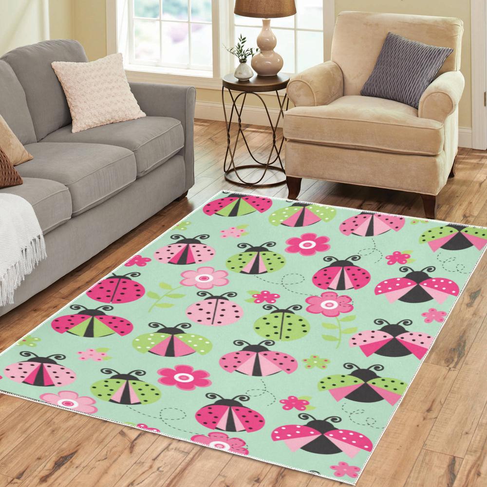 Ladybird Beetle Ladybug Area Rug