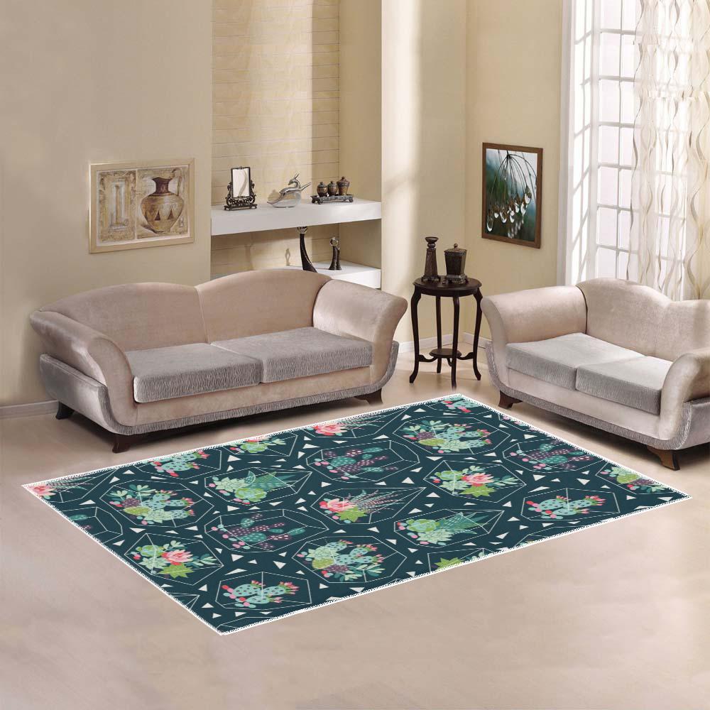 Cactus Terrarium Area Rug