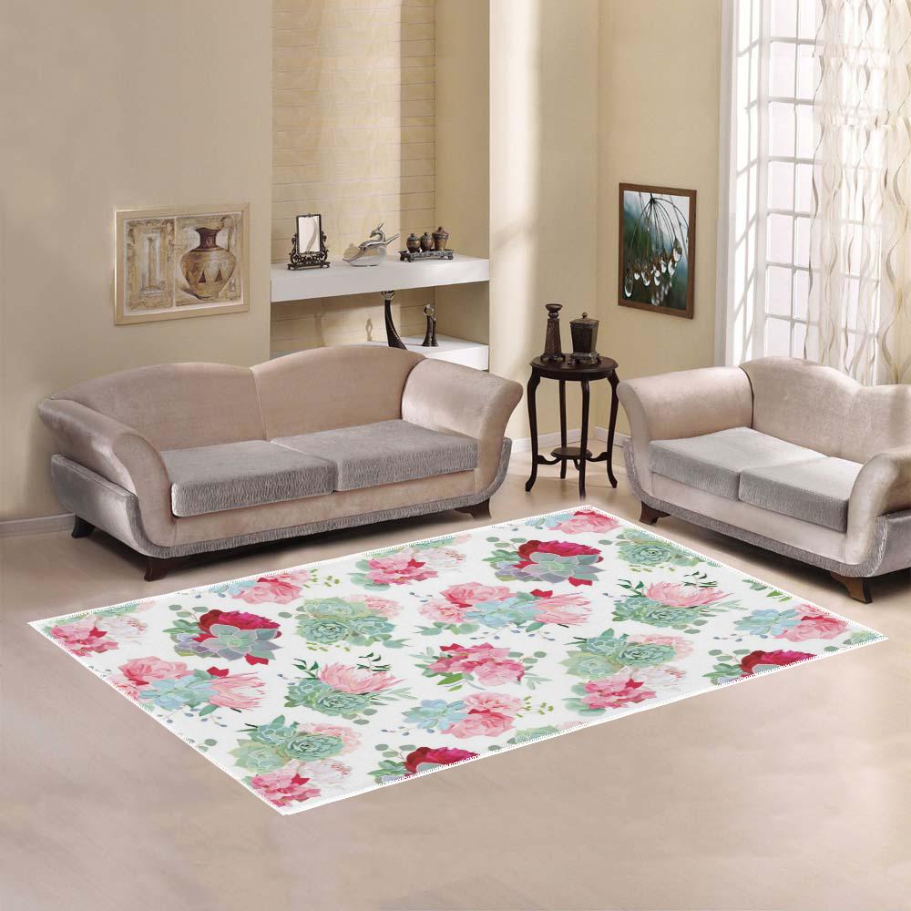 Succulent Area Rug