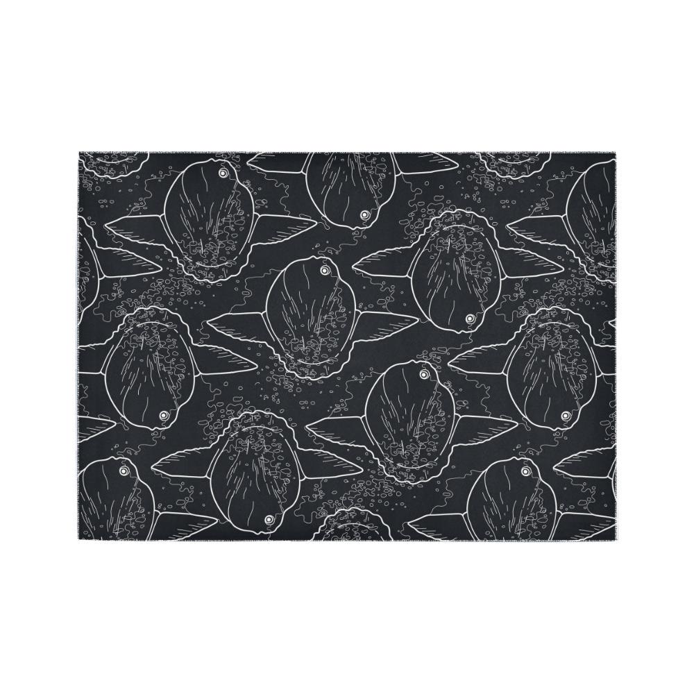 Ocean sunfish Area Rug