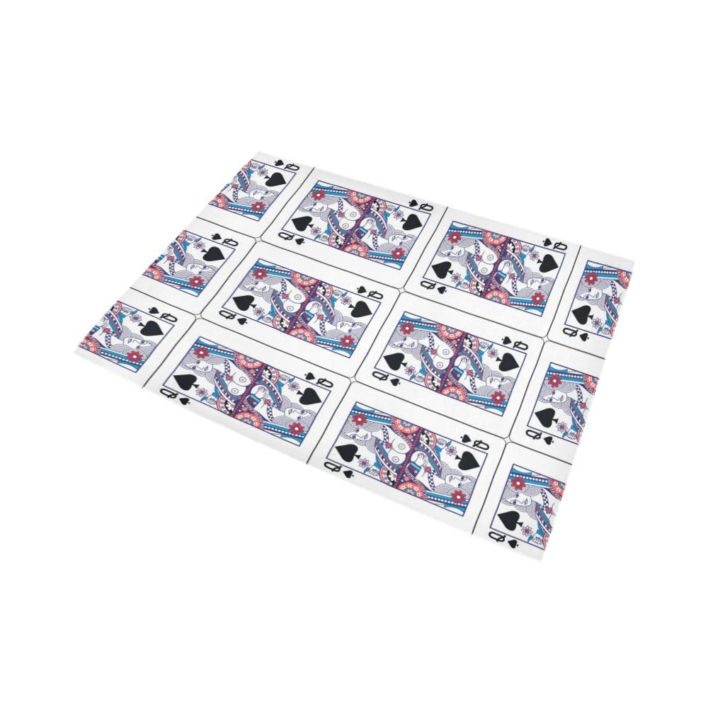 Queen Playing Card Area Rug