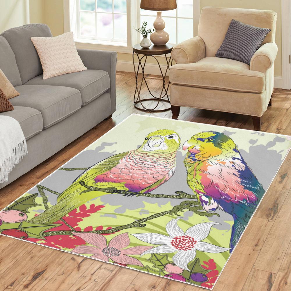 Budgie Bird Budgerigar Area Rug