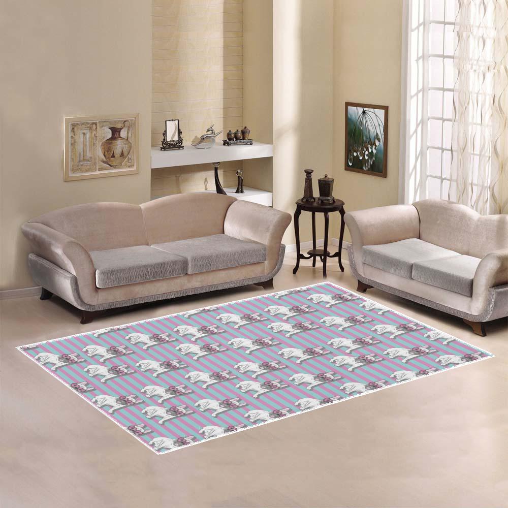 Bulldog Area Rug