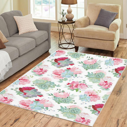 Succulent Area Rug