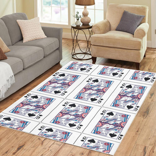Queen Playing Card Area Rug