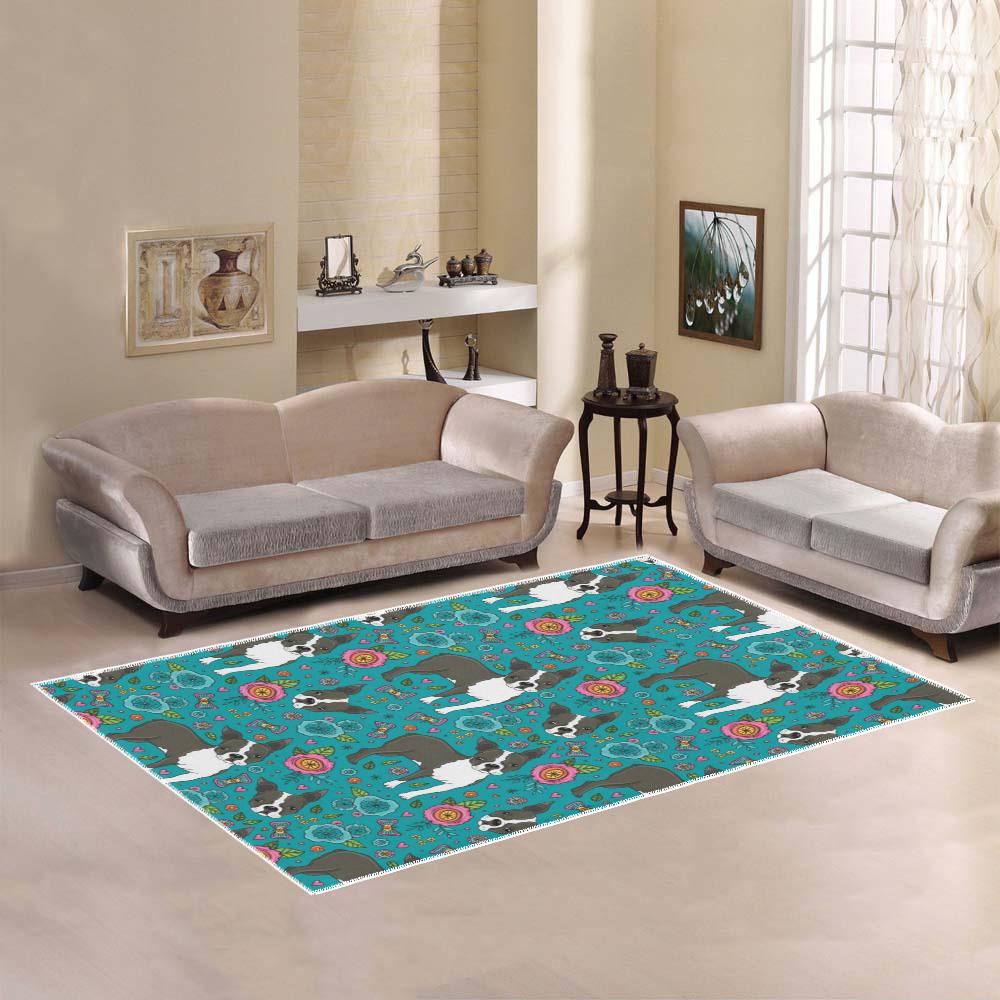 Boston Terrier Area Rug