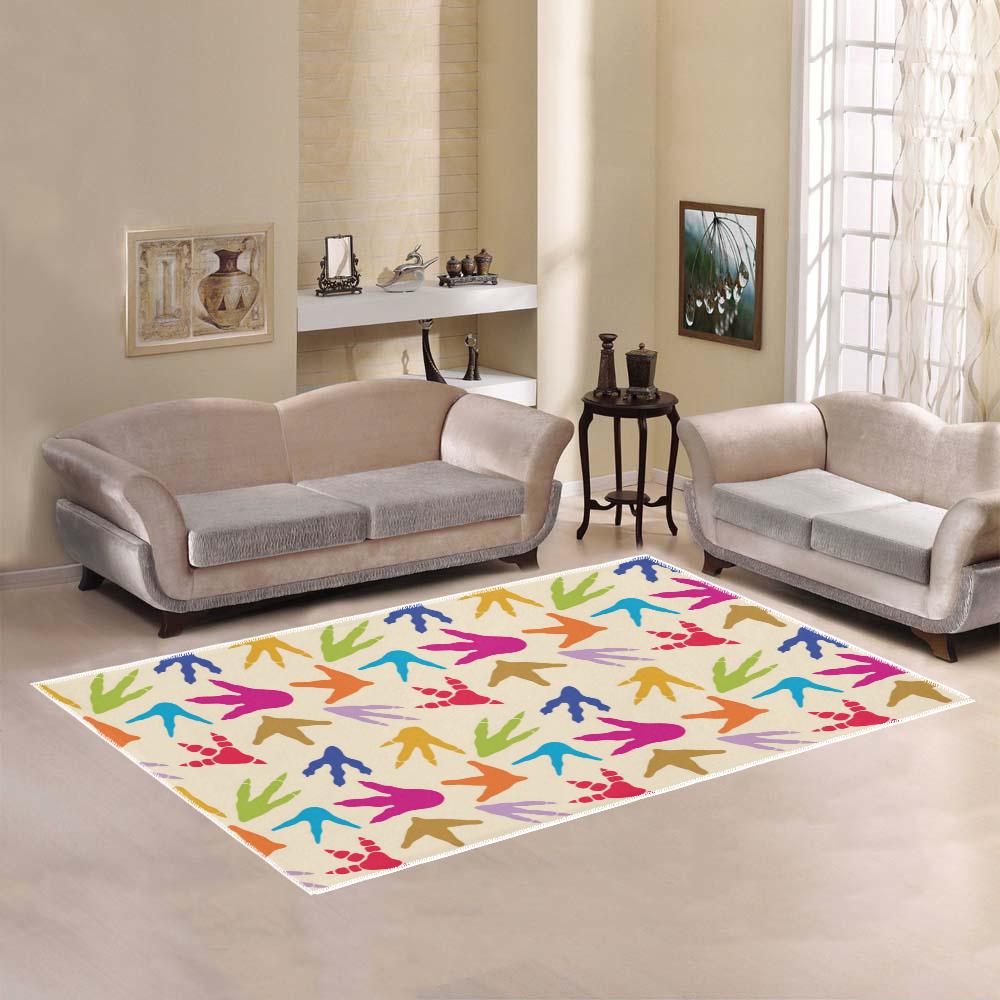 Dinosaur Footprint Area Rug