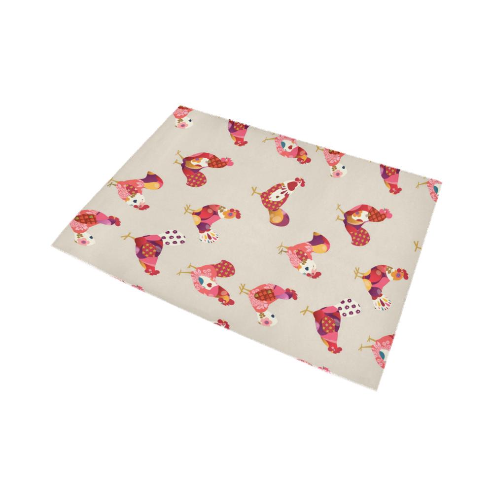 Chicken Area Rug