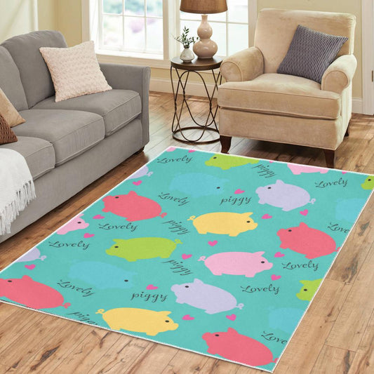 Pig Area Rug
