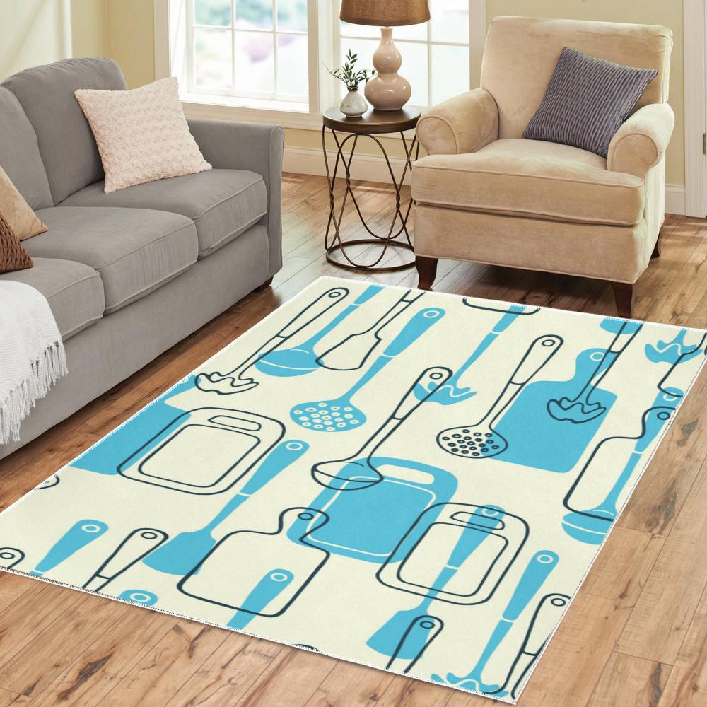 Cooking Pattern Area Rug