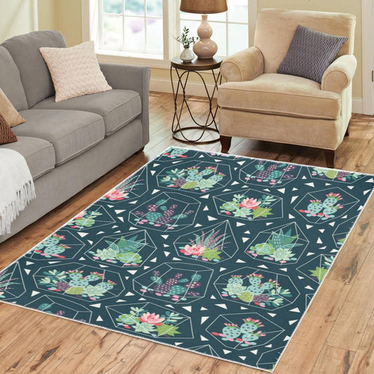Cactus Terrarium Area Rug
