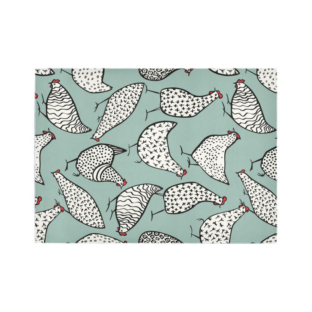 Chicken Hen Area Rug