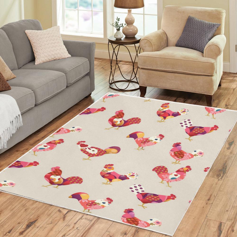 Chicken Area Rug
