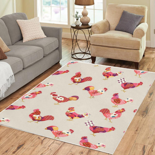 Chicken Area Rug
