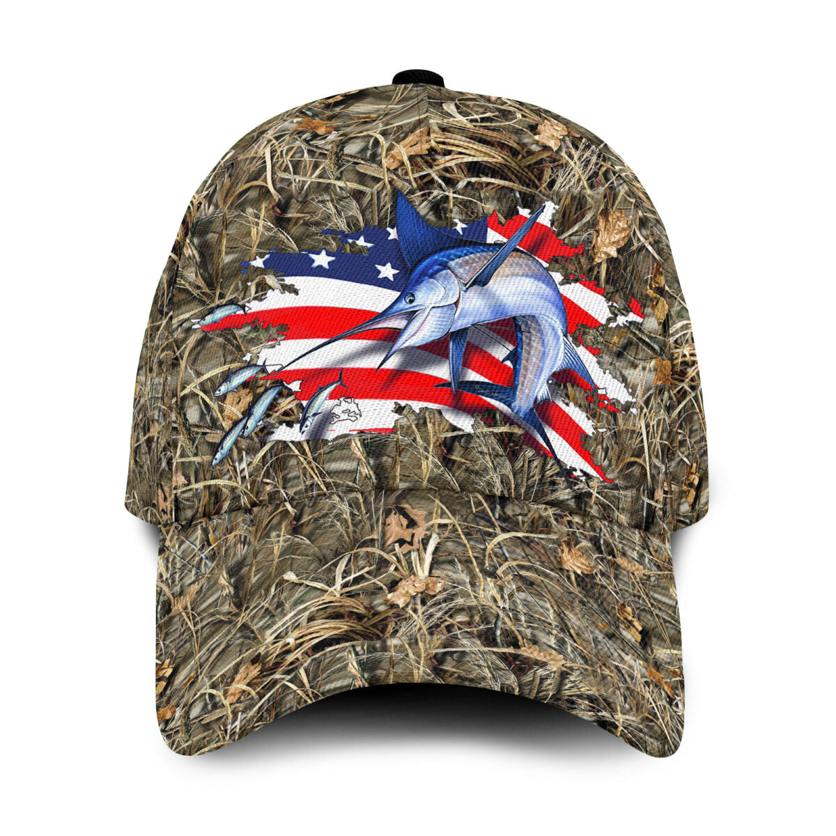 Marlin Fishing US Flag Classic Cap