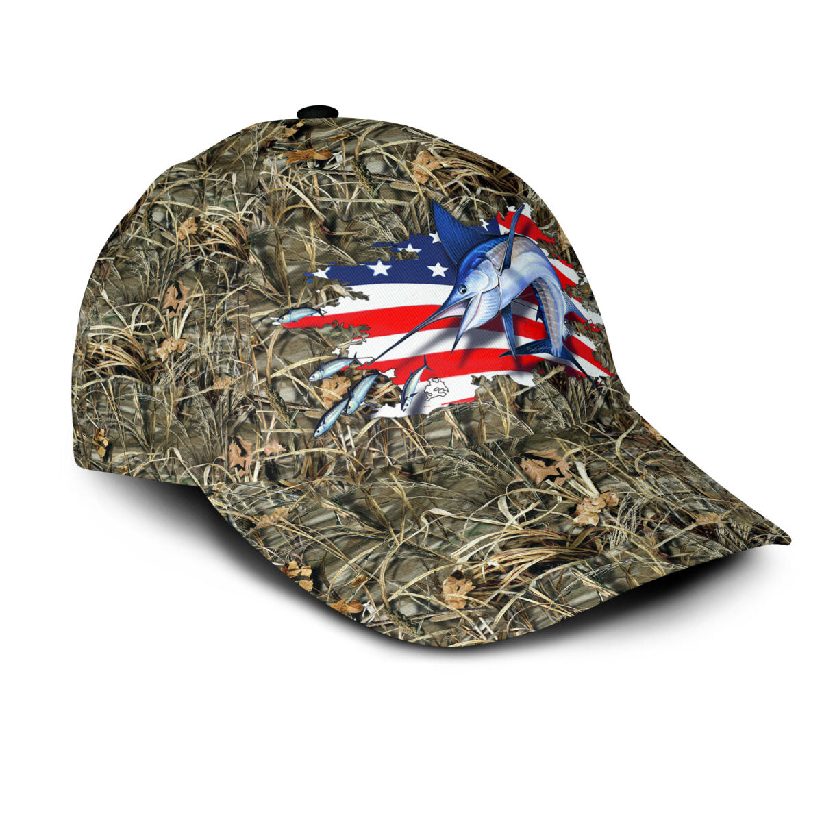 Marlin Fishing US Flag Classic Cap