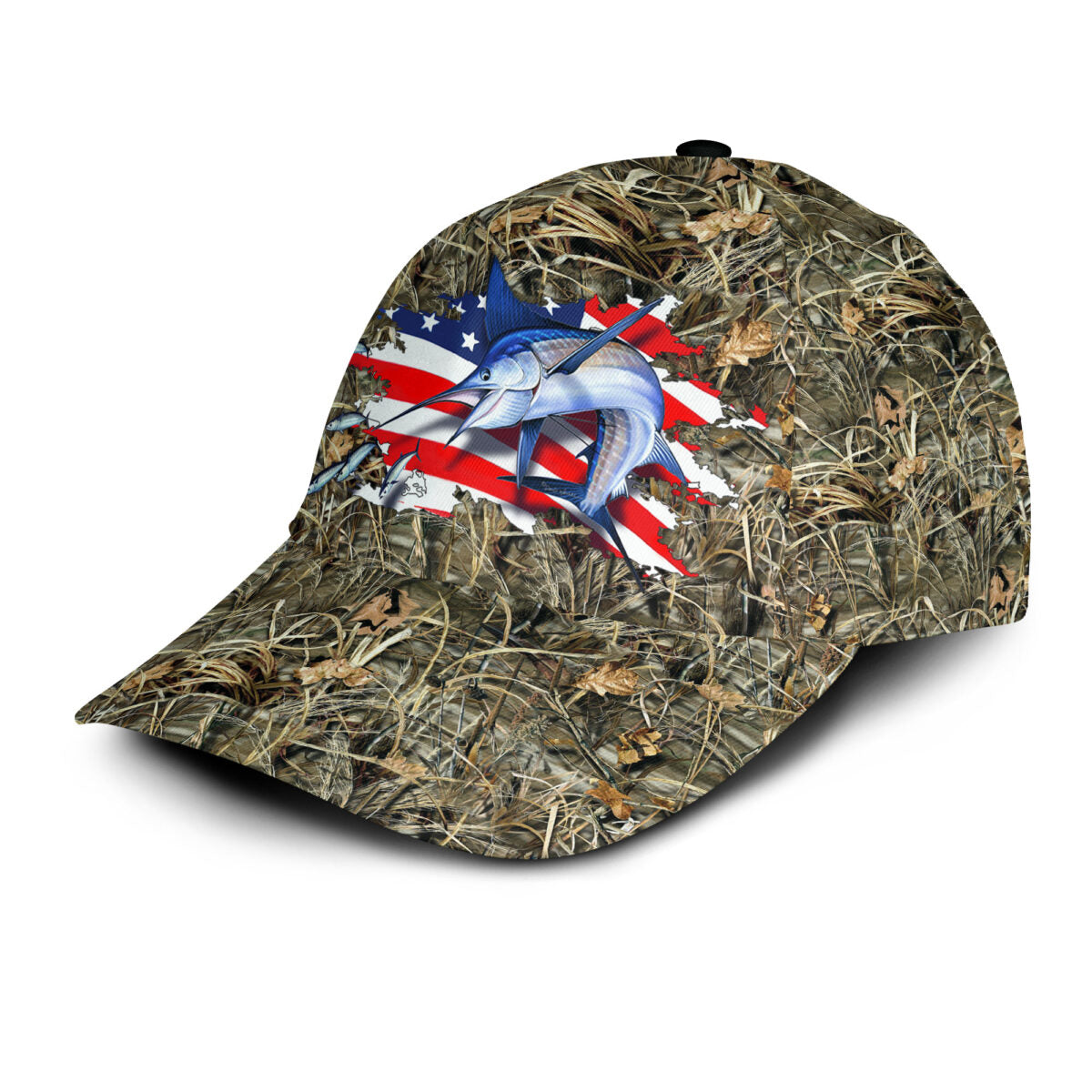 Marlin Fishing US Flag Classic Cap