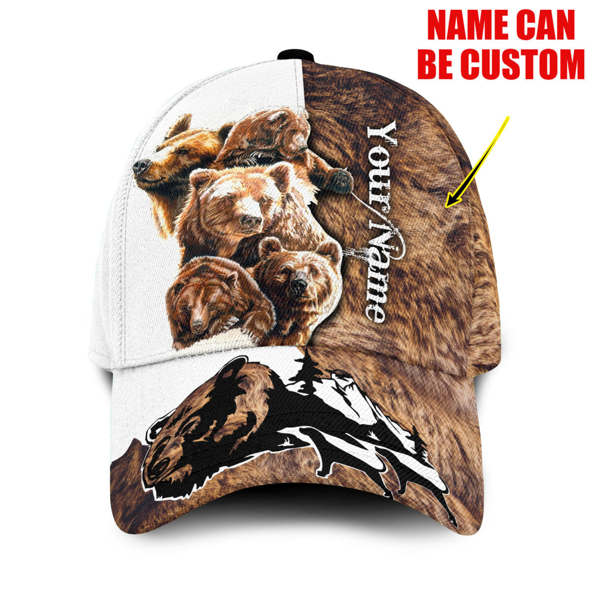 Personalize Love Bear Classic Cap