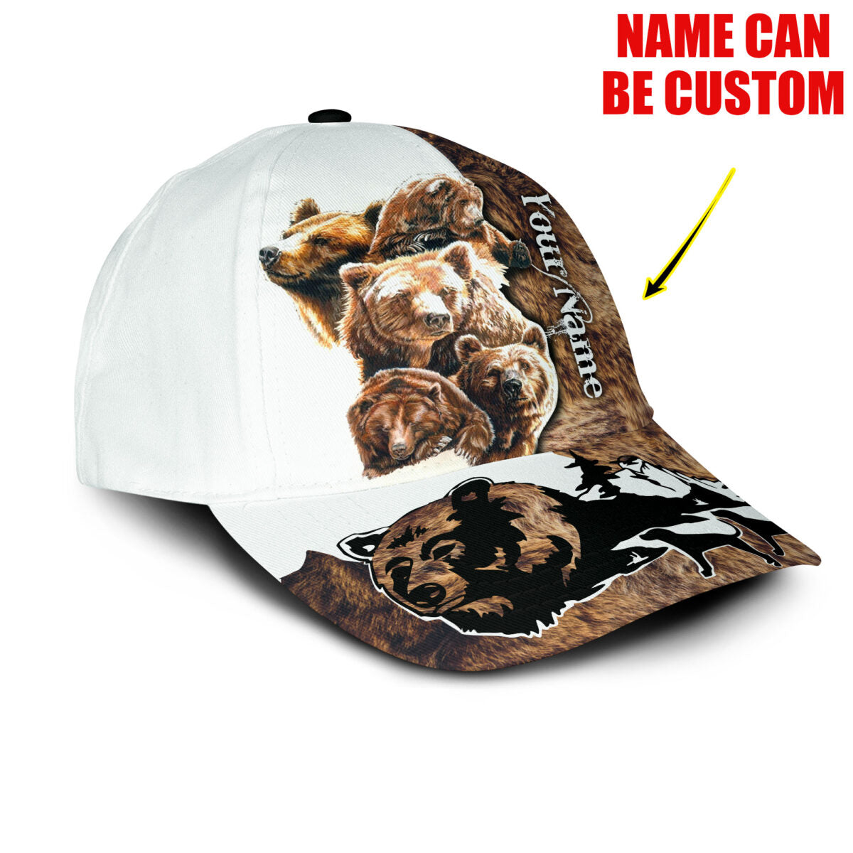 Personalize Love Bear Classic Cap