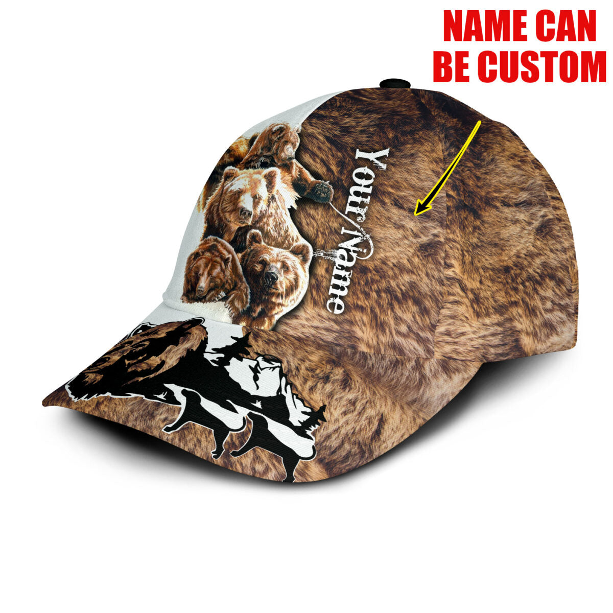 Personalize Love Bear Classic Cap