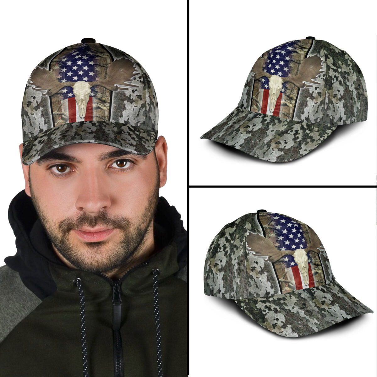 Love Moose Hunting Classic Cap