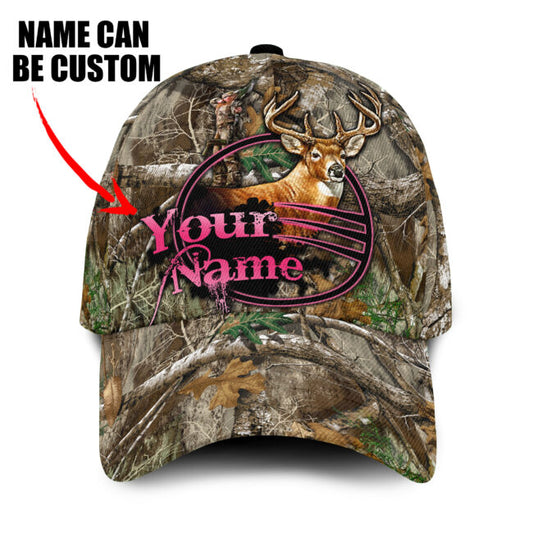 Personalized Your Name Deer Hunting Country Girl Classic Cap