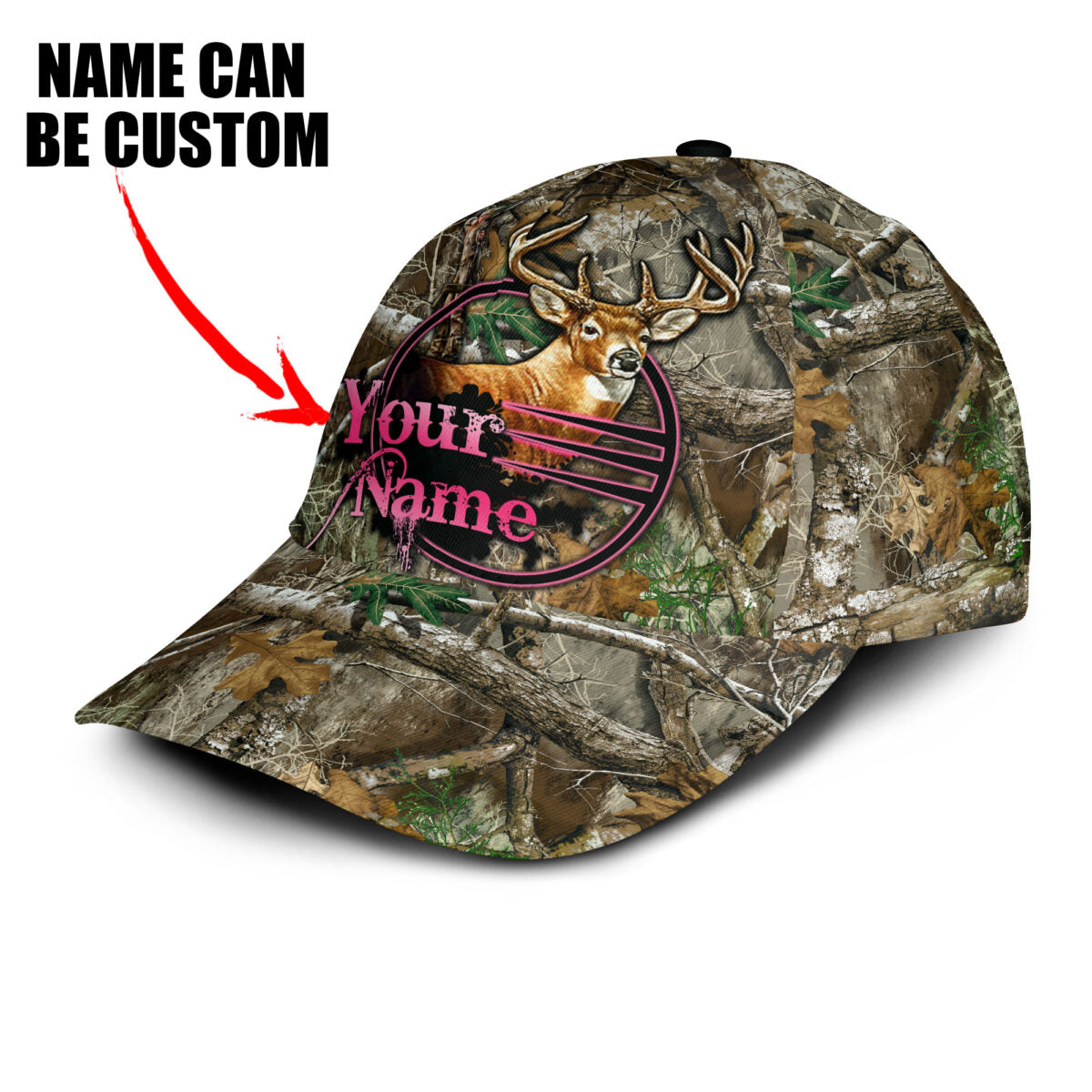 Personalized Your Name Deer Hunting Country Girl Classic Cap