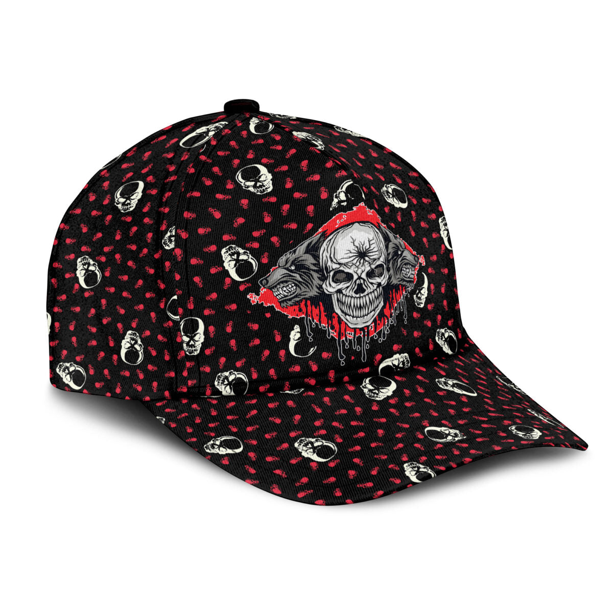 Love Skull And Wolf Classic Cap