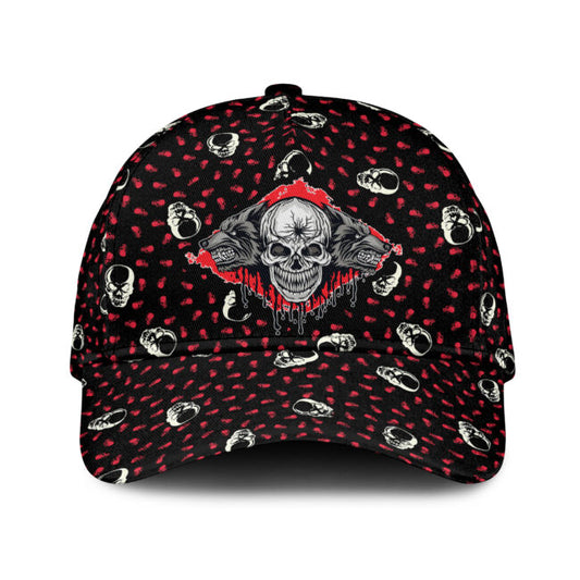 Love Skull And Wolf Classic Cap
