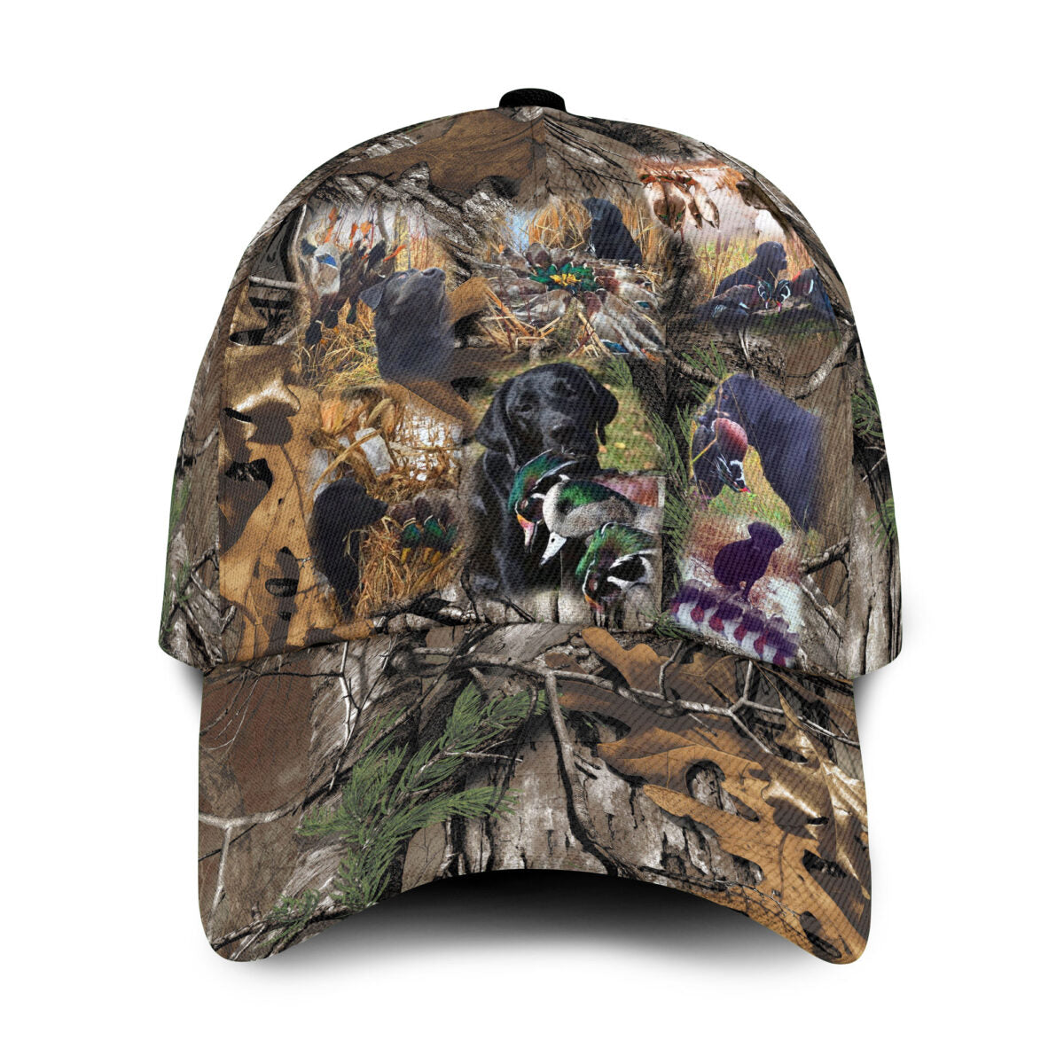 Camo Hunting Dog Classic Cap