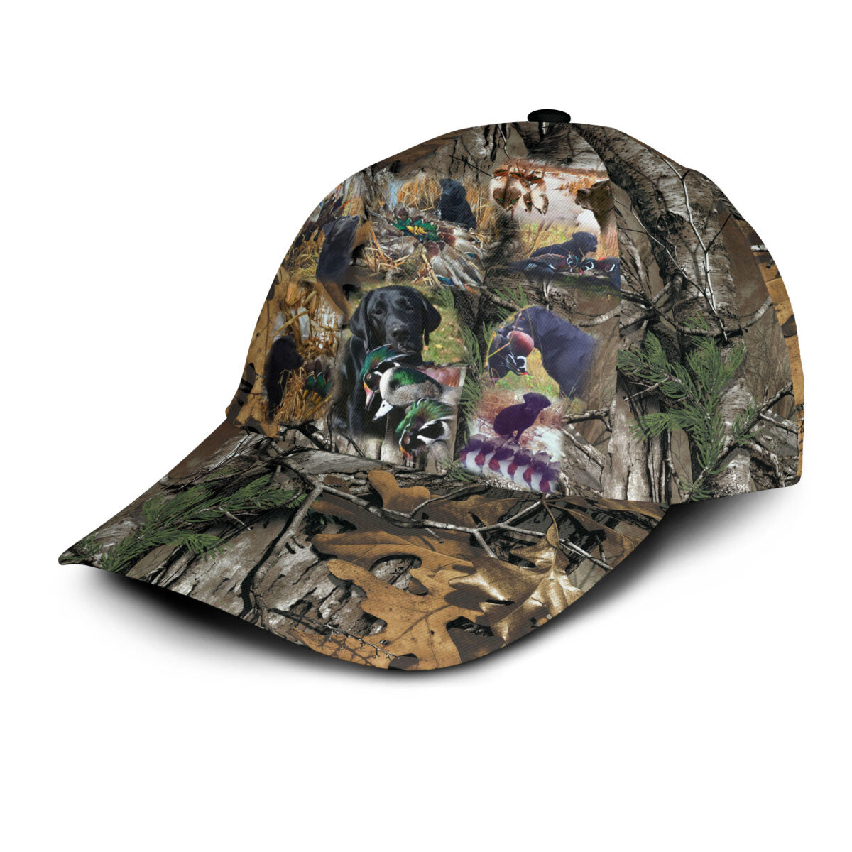 Camo Hunting Dog Classic Cap