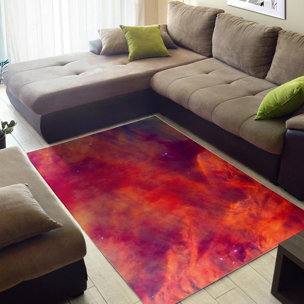 Abstract Nebula Cloud Galaxy Space Print Area Rug