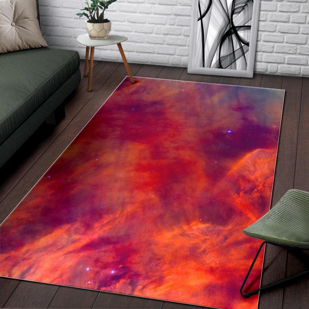 Abstract Nebula Cloud Galaxy Space Print Area Rug