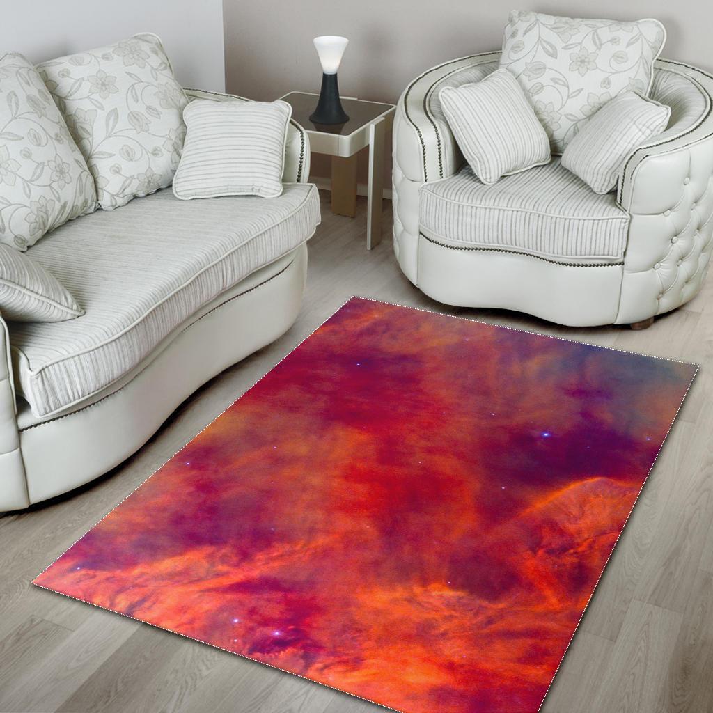 Abstract Nebula Cloud Galaxy Space Print Area Rug