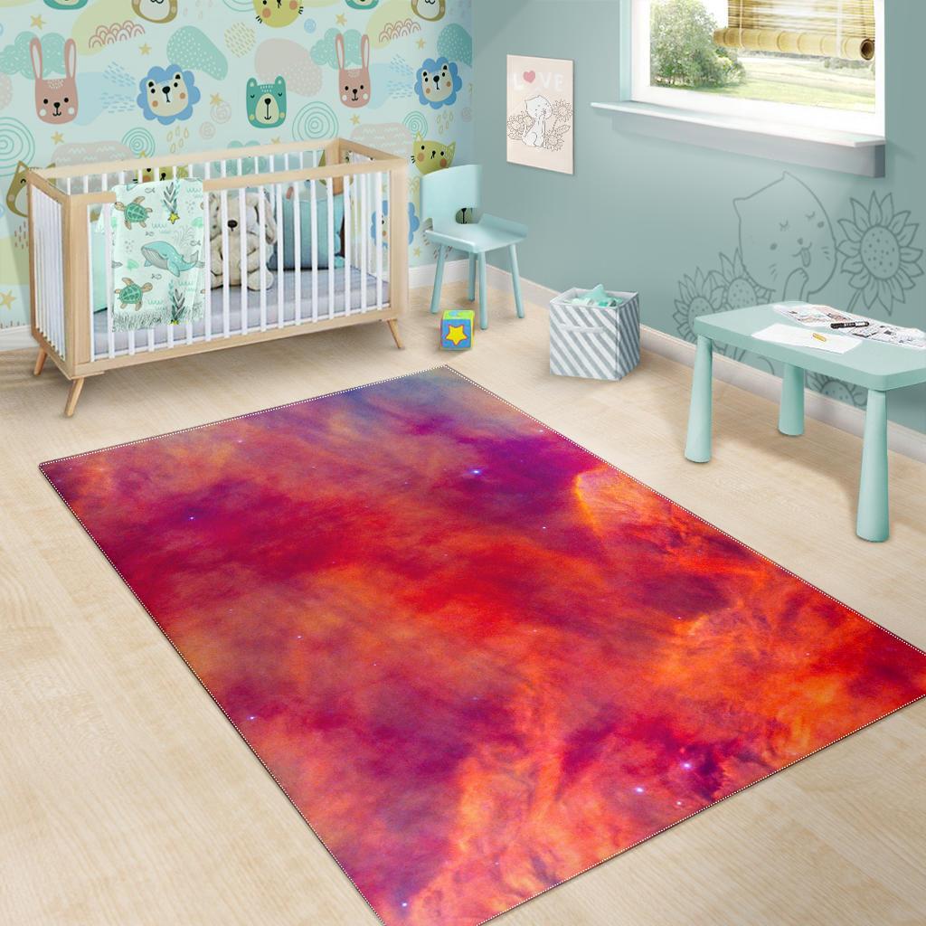 Abstract Nebula Cloud Galaxy Space Print Area Rug