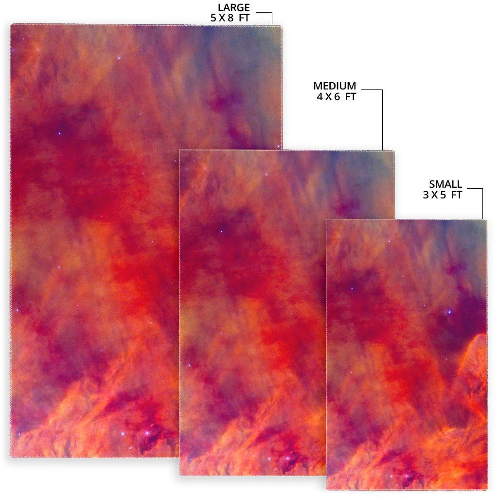 Abstract Nebula Cloud Galaxy Space Print Area Rug