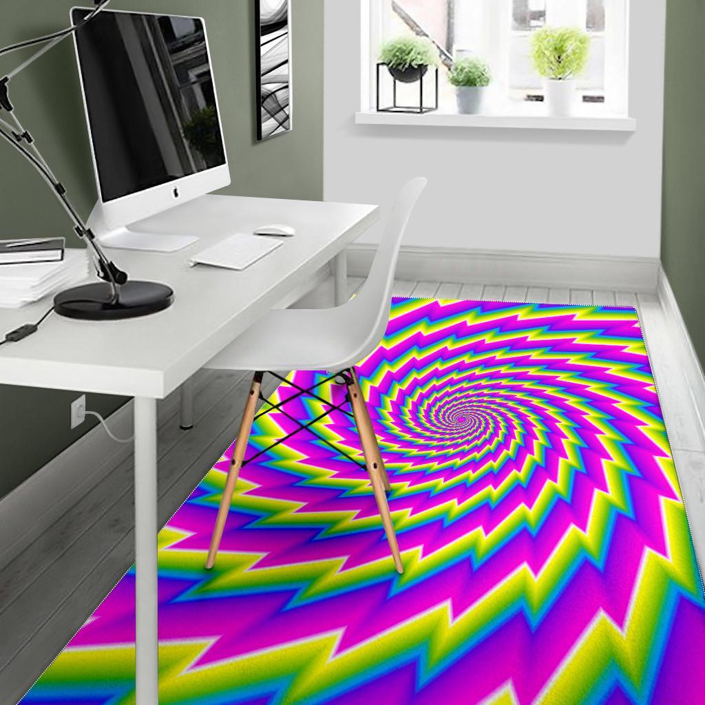 Abstract Twisted Moving Optical Illusion Area Rug